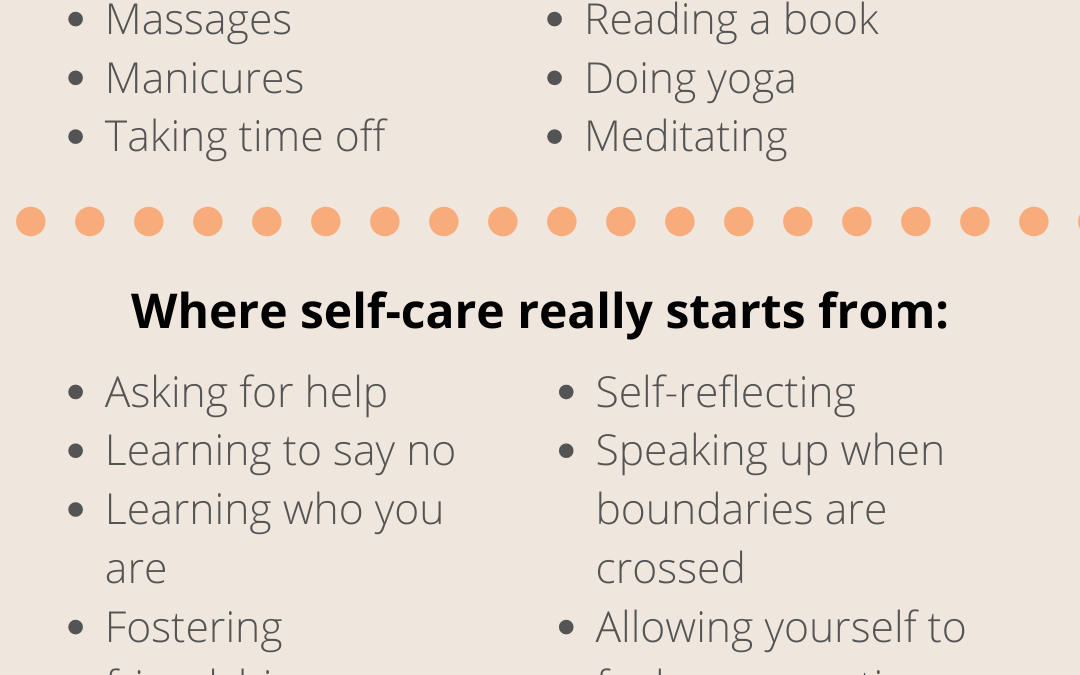 Where self-care really starts from